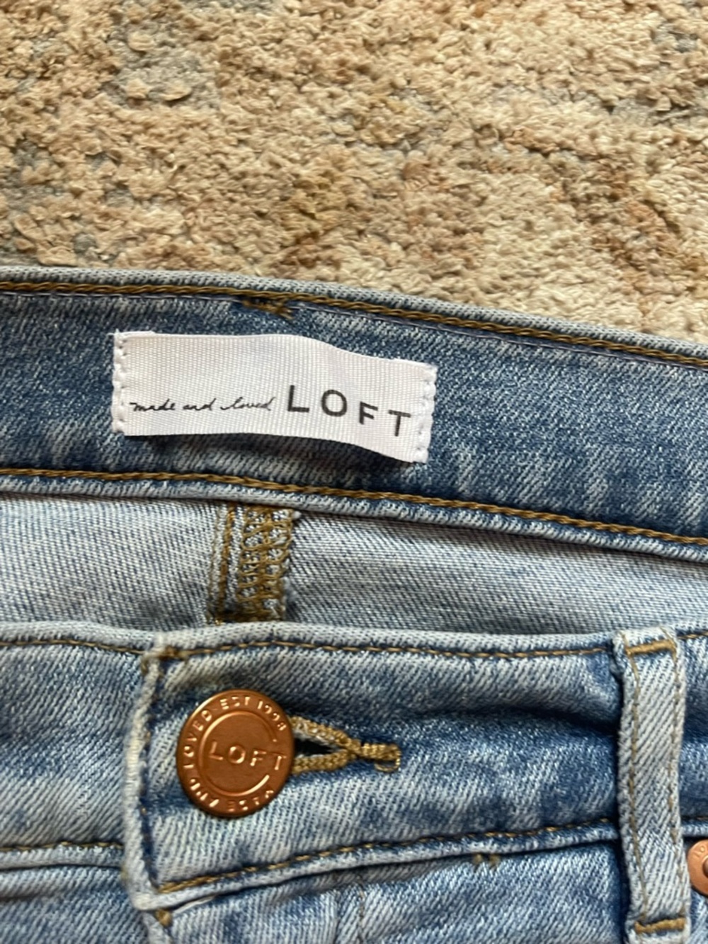 LOFT Light Blue High-Rise Women's cropped Jeans